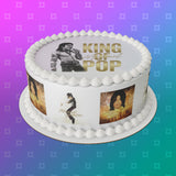 Michael Jackson 04 Edible Icing Cake Topper or Ribbon