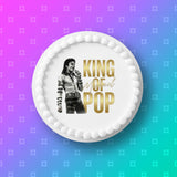 Michael Jackson 04 Edible Icing Cake Topper or Ribbon