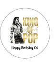 Michael Jackson 04 Edible Icing Cake Topper or Ribbon