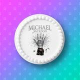 Michael Jackson 05 Edible Icing Cake Topper or Ribbon