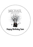 Michael Jackson 05 Edible Icing Cake Topper or Ribbon