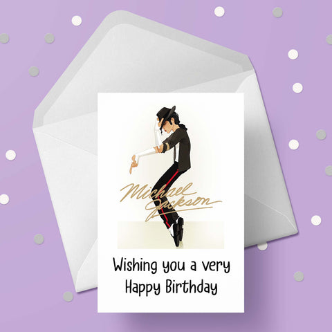 Michael Jackson 01 Birthday Card