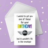 Mini Car Funny Birthday Card