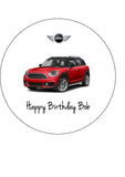 Mini Countryman Edible Icing Cake Topper or Ribbon