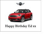 Mini Countryman Edible Icing Cake Topper or Ribbon