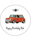 Mini Car 02 Edible Icing Cake Topper or Ribbon