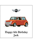 Mini Car 02 Edible Icing Cake Topper or Ribbon