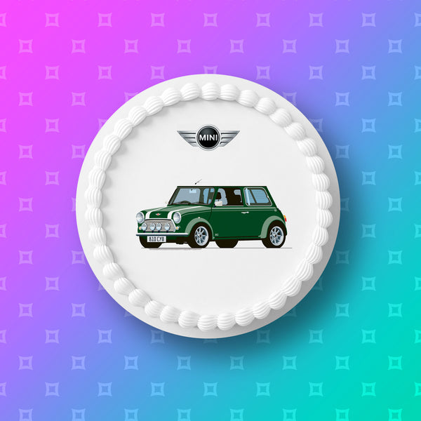 Mini Car 03 Edible Icing Cake Topper or Ribbon