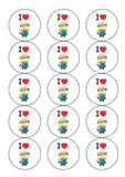 Minions 01 Edible Icing Cake Topper - Despicable Me