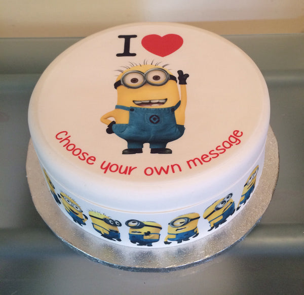 Minions 01 Edible Icing Cake Topper - Despicable Me