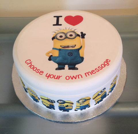 Minions 01 Edible Icing Cake Topper - Despicable Me