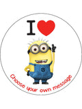 Minions 01 Edible Icing Cake Topper - Despicable Me