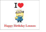 Minions 01 Edible Icing Cake Topper - Despicable Me