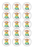 Minions 02 Edible Icing Cake Topper - Despicable Me