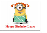 Minions 02 Edible Icing Cake Topper - Despicable Me