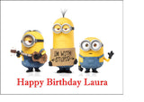 Minions 05 Edible Icing Cake Topper - Despicable Me