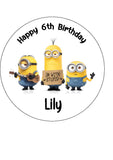 Minions 05 Edible Icing Cake Topper - Despicable Me
