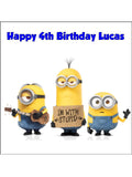 Minions 05 Edible Icing Cake Topper - Despicable Me
