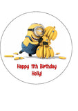 Minions 06 Edible Icing Cake Topper - Despicable Me