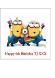 Minions 03 Edible Icing Cake Topper - Despicable Me