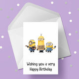 Minions 05 Birthday Card
