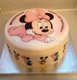Minnie Mouse Edible Icing Cake Topper 01