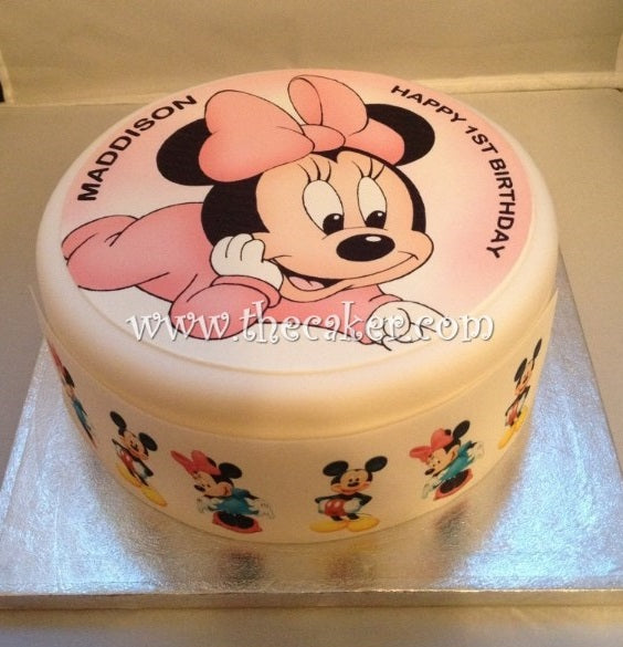 Minnie Mouse Edible Icing Cake Topper 01