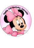 Minnie Mouse Edible Icing Cake Topper 01