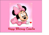 Minnie Mouse Edible Icing Cake Topper 01