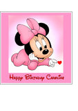Minnie Mouse Edible Icing Cake Topper 01
