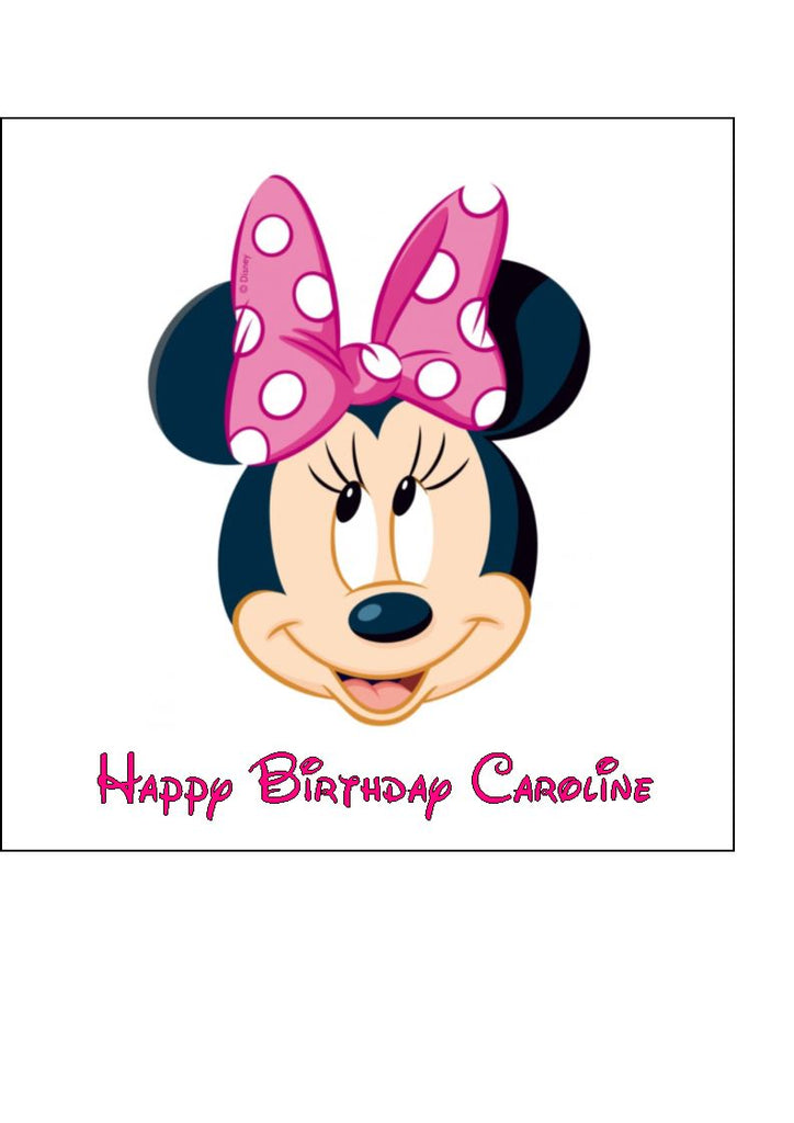 Minnie Mouse Edible Icing Cake Topper 02 – the caker online