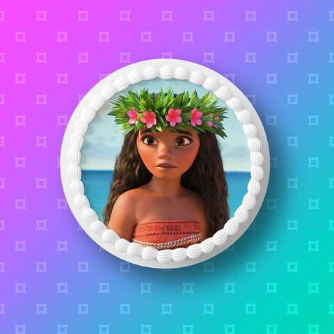 Moana Edible Icing Cake Topper 03