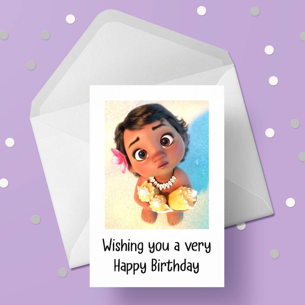 Moana 02 Birthday Card