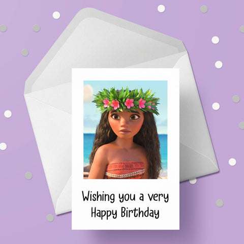Moana 03 Birthday Card