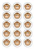 Monkey 01 Edible Icing Cake Topper
