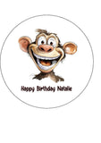 Monkey 03 Edible Icing Cake Topper