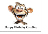 Monkey 03 Edible Icing Cake Topper