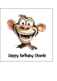 Monkey 03 Edible Icing Cake Topper