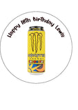 Monster Energy Edible Icing Cake Topper or Ribbon