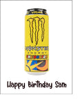 Monster Energy Edible Icing Cake Topper or Ribbon
