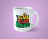 Music Theme Mug 03 - Peace Love Music Mug