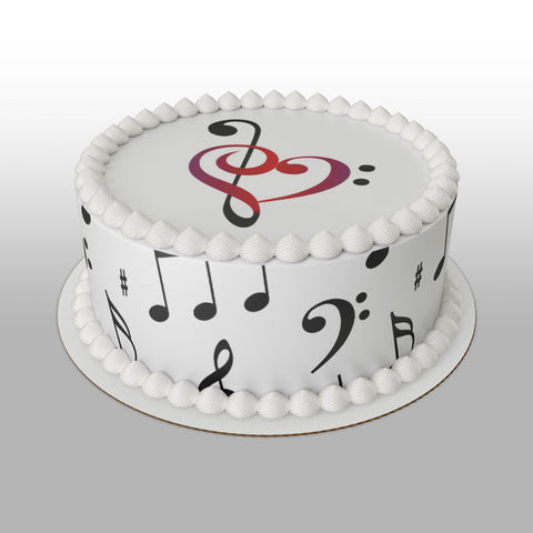 Music Notes 06 Edible Icing Cake Topper