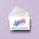 Music Notes Edible Icing Cake Topper 01