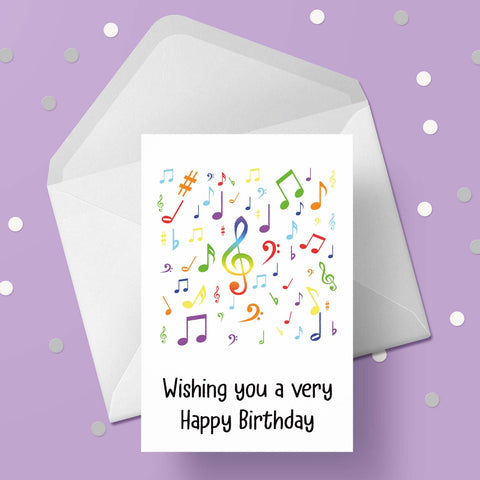 Music Notes 03 Birthday Card