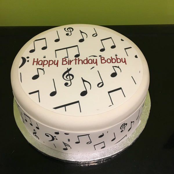Music Notes Edible Icing Cake Topper 05 – the caker online