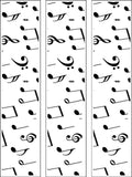Music Notes Edible Icing Cake Topper 01