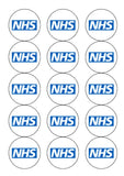 NHS Logo Edible Icing Cake Topper or Ribbon