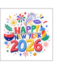 2026 Happy New Year Edible Icing Cake Topper 01