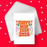 2026 Happy New Year Edible Icing Cake Topper 02