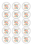 2026 Happy New Year Edible Icing Cake Topper 03